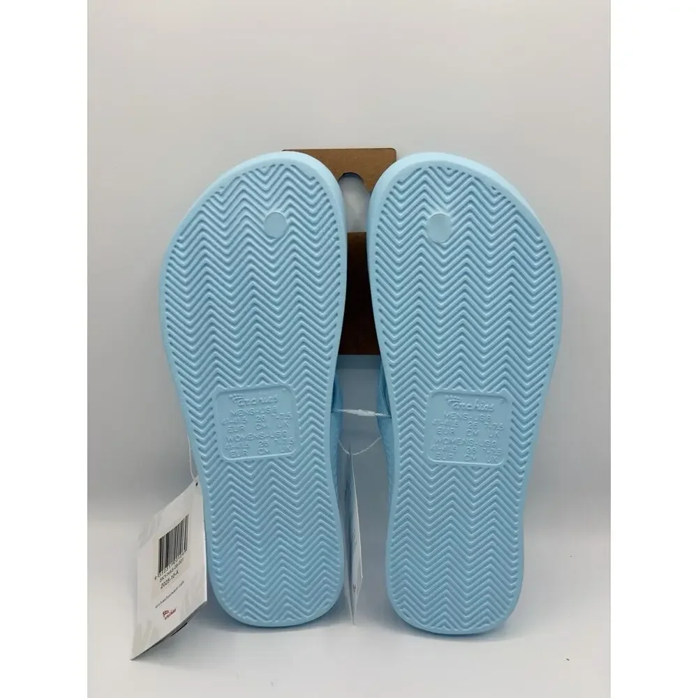 Archies Flip Flop Sandal Unisex Sz M 8 W 9 Light Blue Arch Support Therapy NWT